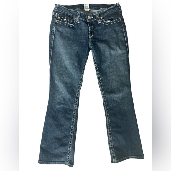 Ladies True Religion High Rise Dark Wash Jeans Size 31 - Picture 1 of 6